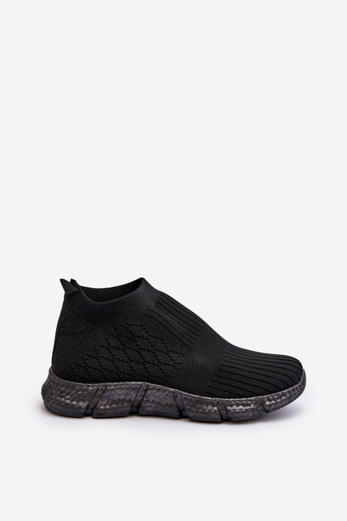 Dámské Sportovní Ponožkové Boty Na Zapínání Černé Liraelia