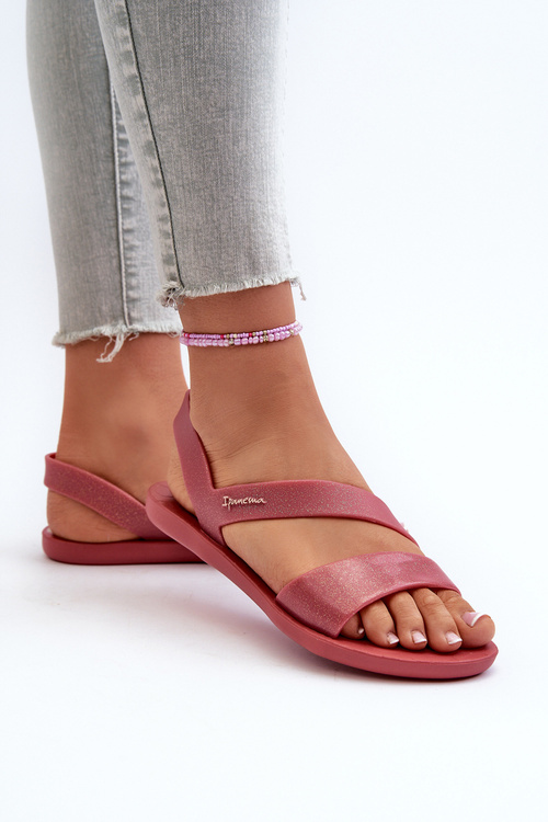 Dámske sandále s brokátom 82429 Ipanema Vibe Sandal Fem Ružové