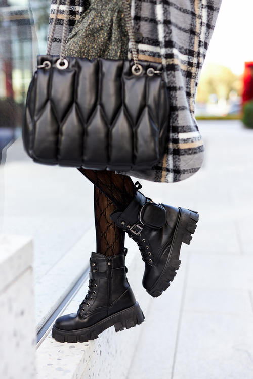 Čierne topánky Olenisse s obličkami