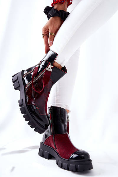 Čierna a čierna čierna a čierna jodhpur topánky 05137-33