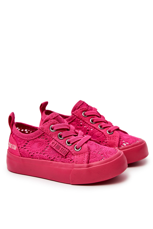 Veľká hviezda JJ374131 Openwork Sneakers Pink