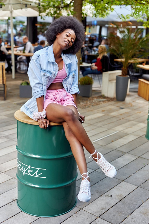 Dámské Kulaté Tenisky Růžové-Bílé Day Off