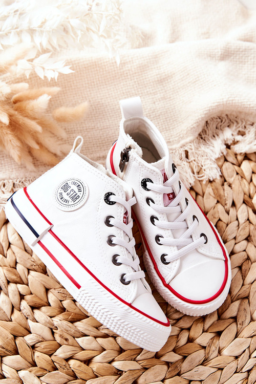 Detské vysoké tenisky Veľká hviezda II374004 biela