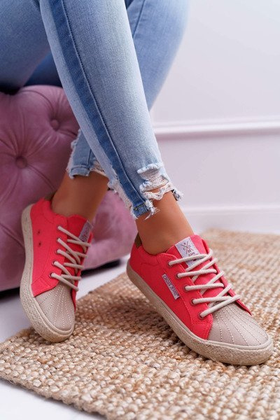 Nízké Dámské Tenisky Cross Jeans Růžové DD2R4096