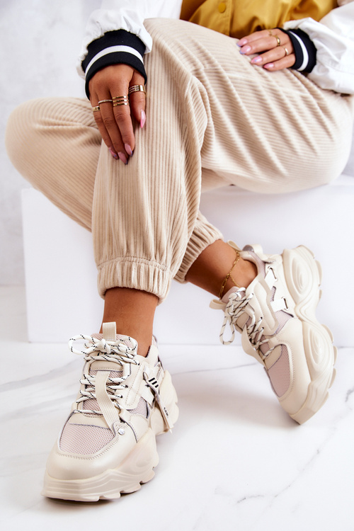 Tenisky Športové topánky Goe jj2n4082 béžová