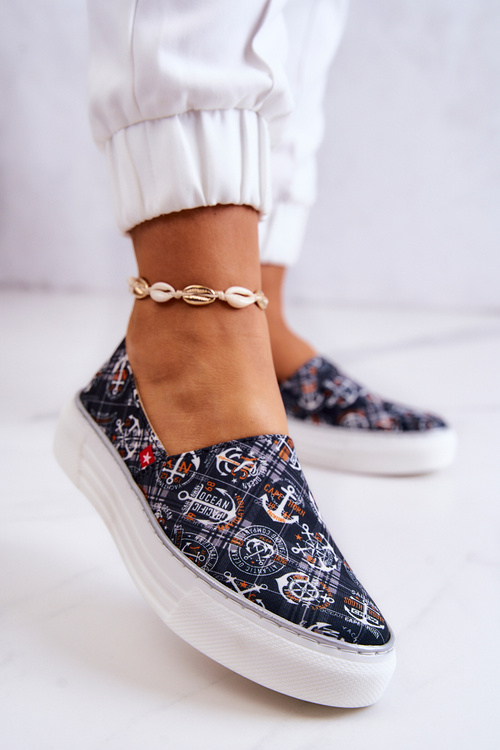 Dámska sklz na pamäťovú penu veľká hviezda JJ276012 čierne tenisky