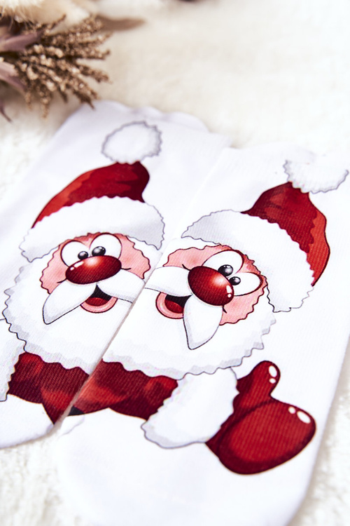 Nožné ponožky mikołaj białe