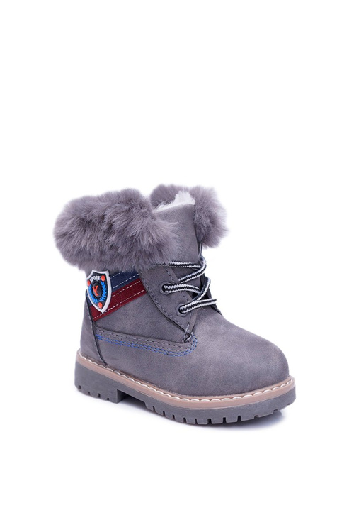 Dětské Chlapecká Boty Teplé šedé Cobi