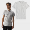 Pánska Polo Tričko Regular S Logom 4F Šedé 4FWMM00TPTSM316-27M
