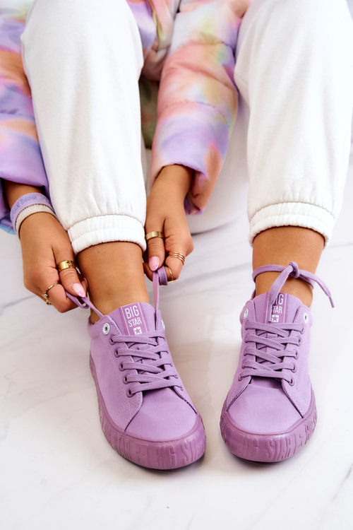 Dámske nízke tenisky Veľká hviezda JJ274416 Purple