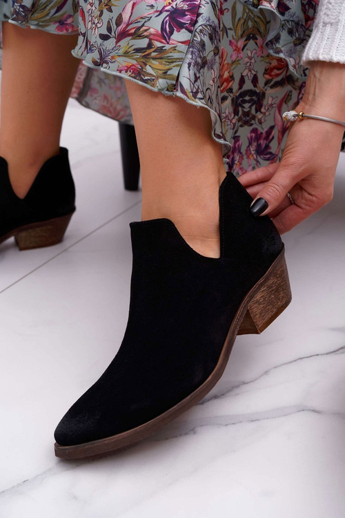 Dámske topánky Čierna jarná koža Anabella