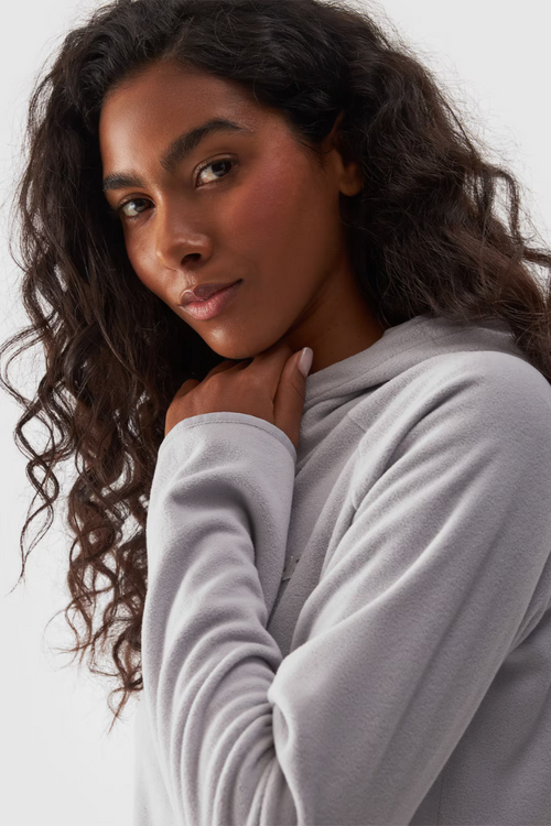 Polar S Kapucňou Regular Dámsky 4F Sivý 4FWMM00TFLEF291-25S