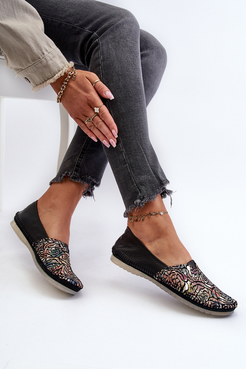 Dámske Kožené Baletky Maciejka 1930B Čierne