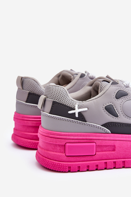 Dámské platformové tenisky šedé Finos