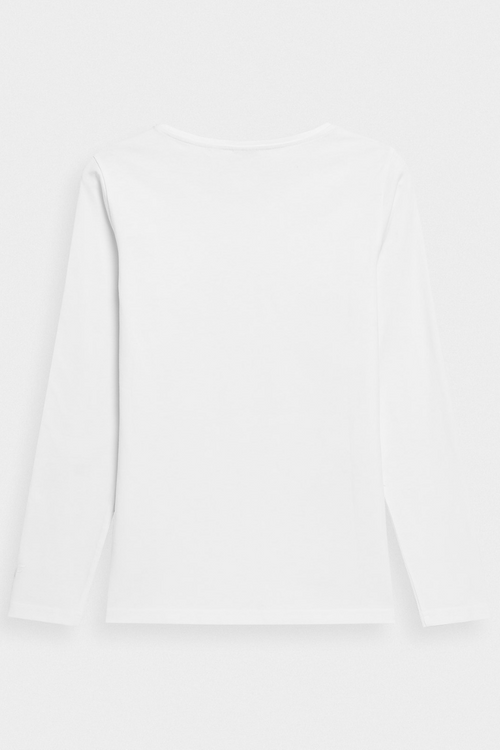 Hladké Tričko S Dlouhým Rukávem Longsleeve 4F Bílá 4FWMM00TLONF376-10S