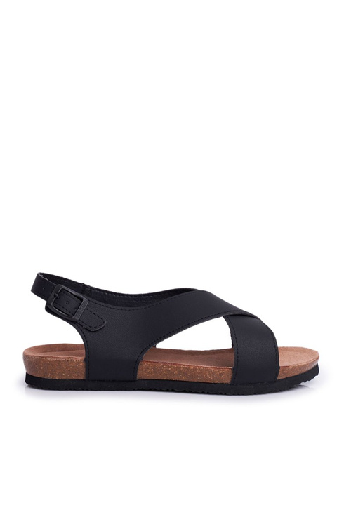 Dámské Sandály Big Star Ploché Černé FF274621