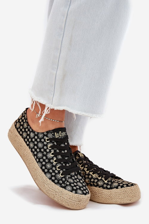 Vzory tenisky dámské na platformě s pletením Lee Cooper LCW-25-08-3647L černé