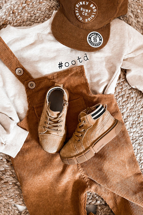 Detské vysoké tenisky pre posúvač Camel Boone