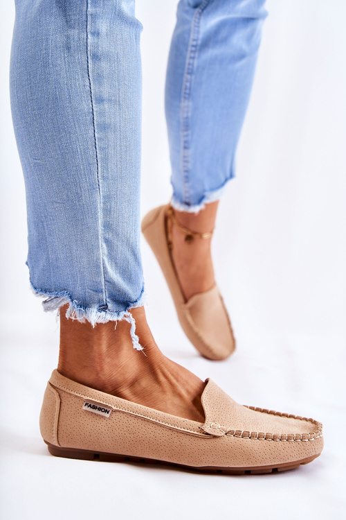 Dámské semišové mokasíny béžove Millare