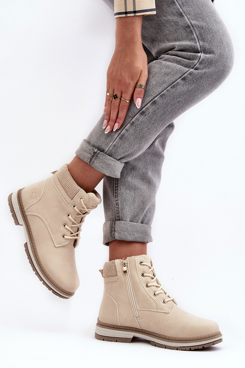 Dámské boty s izolací béžové Timon