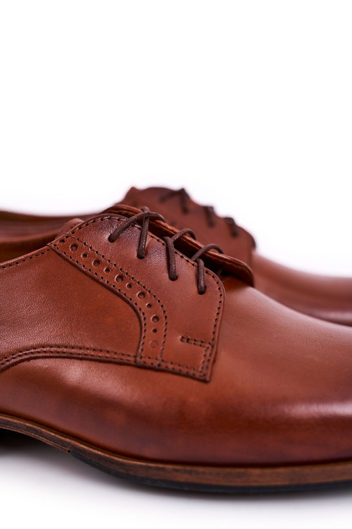 Pánské Kožené Mokasiny S Lehkou Podrážkou BEDNAREK Svetle Hnědá