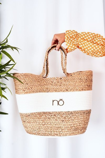 Pletena Plážová Kabelka Shopper NOBO XK0260 Béžová