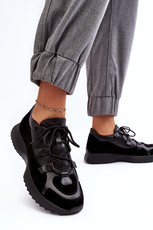 Dámske kožené športové topánky M01/2 Zazoo Black