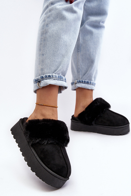 Dámské sněhule na platformě černé Phiniopis