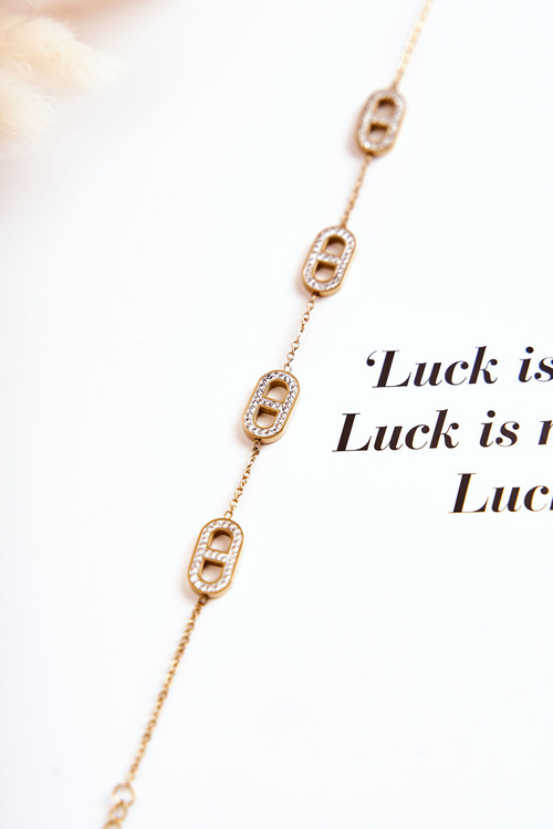 Náramek Na Silném Retízku Zlatý