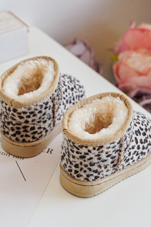 Detské izolované topánky Snow topánky béžové gooby