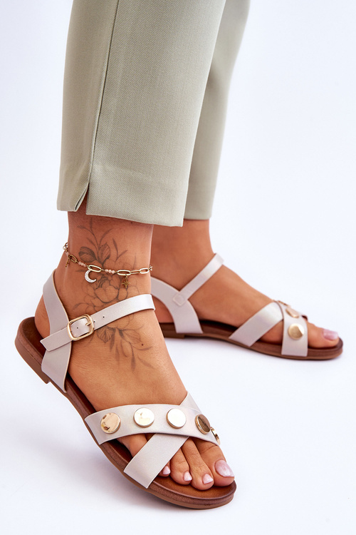 Ploché sandály S.Barski KV-5541-35 Nude