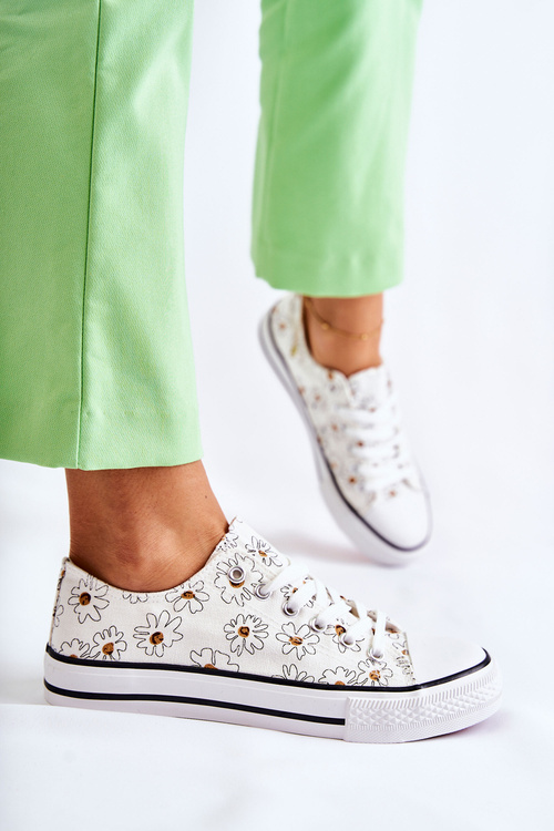 Nízke dámske biele tenisky Janey