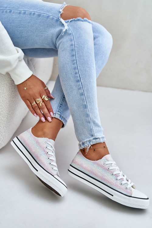 Dámske Tenisky Ozdobené Flitrami Viacfarebné Nolrina