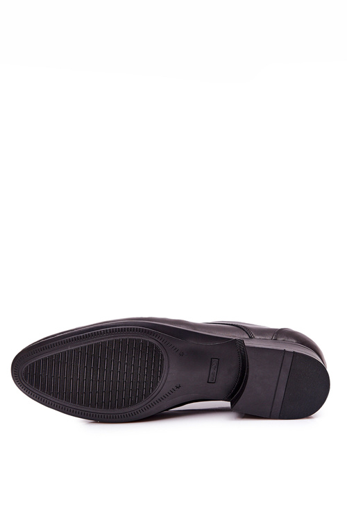 Kožené topánky Bednarek 694 čierna