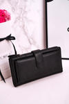 Velká Dámská Peněženka S Extra Prostorem Pro Karty Černá