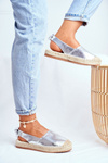 Dámské Espadrilky stříbrné Kontres