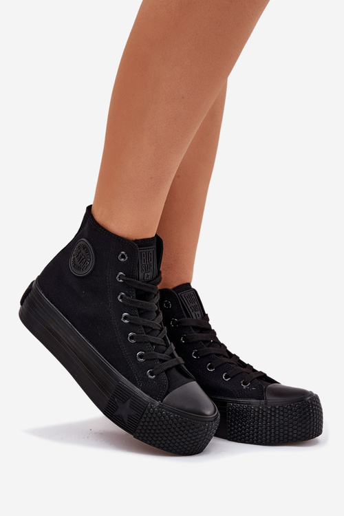 Dámské Tenisky Na Platformě Big Star RR274742 Černé