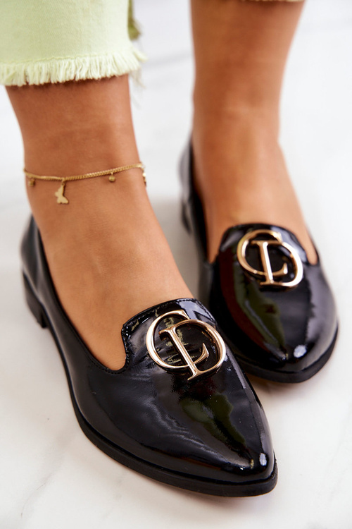 Dámské lakované mokasíny Lordsy Nicole 2712/035 Black