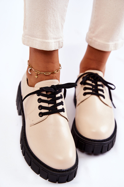 Módní Kůže boty La.Fi 210013BE-PU Béžová