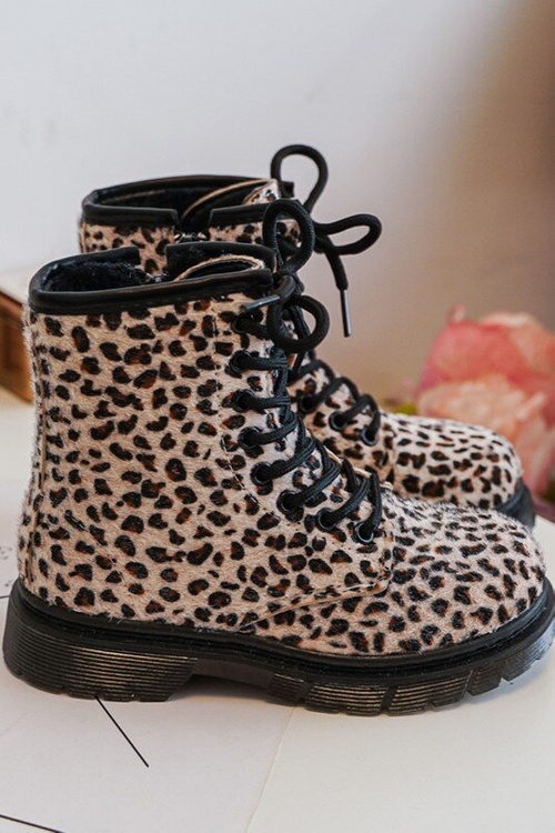 Dětské Botky Ocílené s Zipem Bežové Goopy