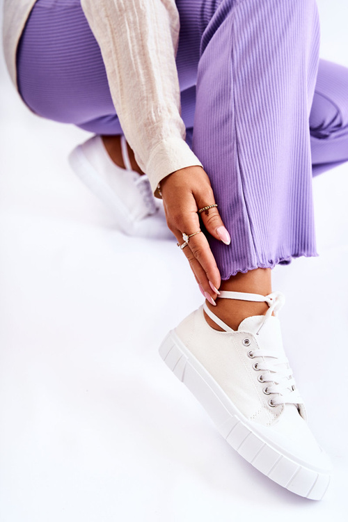 Dámské Tenisky na platformě bíle Comes