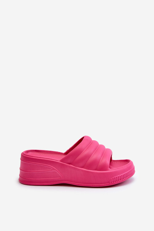 Lehké Espadrily Dámské Na Korkové Podrážce A Platformě Fuksie Tendrea