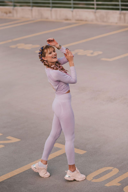 Dámské Sneakersy Na Masivní Podrážce Růžové Influencer