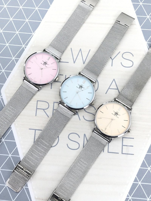 Dámské Hodinky Michael John Florence Silver Beige 40mm