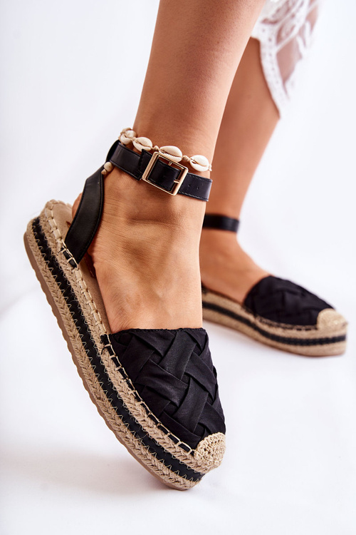 Dámské espadrilky sandály na platformě Černá Susane