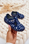 Detské topánky, papiere Befado Sharks 010x032 Navy Blue