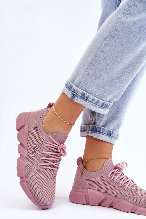 Dámské lehké tenisky Memory Foam System Big Star JJ274266 Růžove