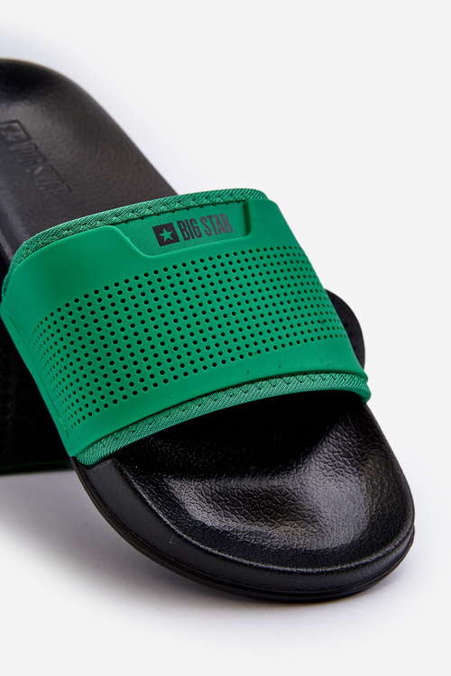 Lehké pánské žabky Big Star NN174693 Zelené