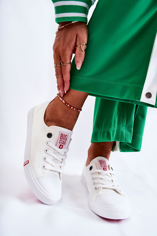 Dámské Tenisky Big Star FF274087 Bílé-červené