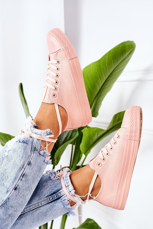 Ženské klasické tenisky Ecoma Pink